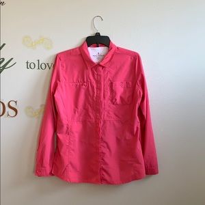 Royal Robbins pink blouse size m